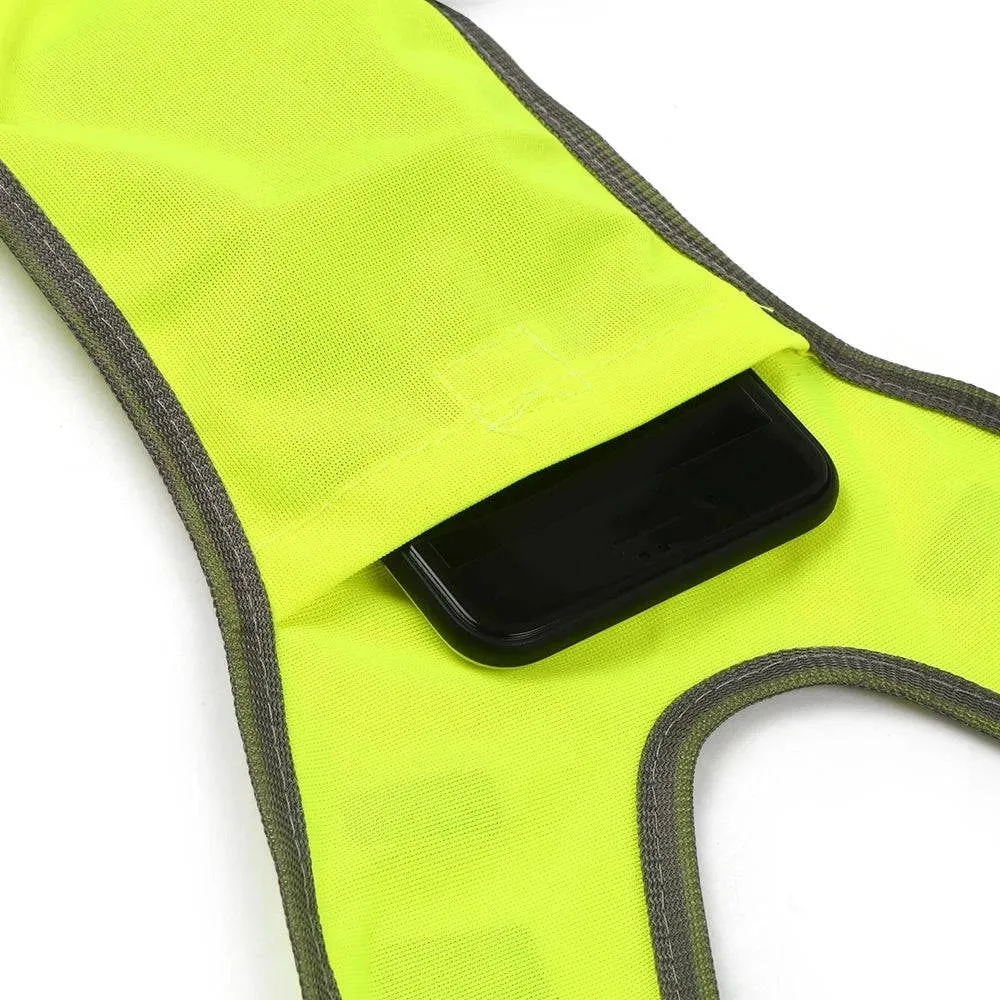 Cycling Reflective Vest High Visibility Safety Vest Outdoor Sports Running Cycling Reflective Vest with Pocket For Outdoor