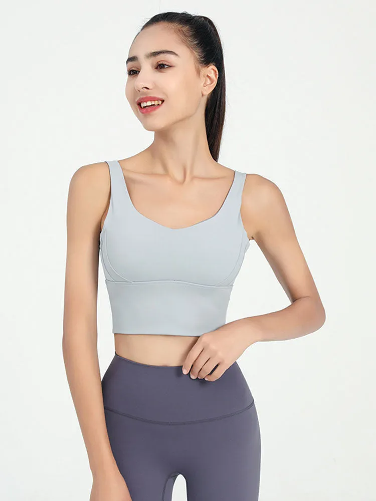 Dance Bra Anti-Sagging Gathering Fitness Underwear Thin Yoga Vest
