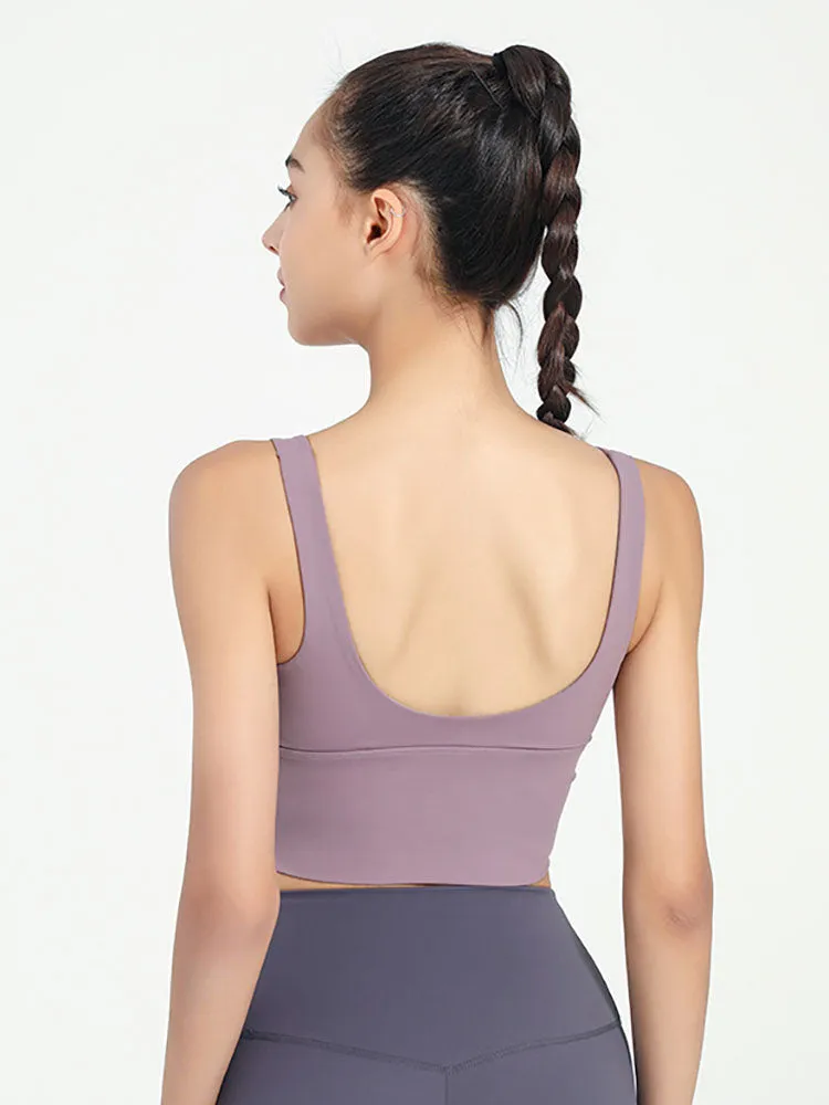 Dance Bra Anti-Sagging Gathering Fitness Underwear Thin Yoga Vest