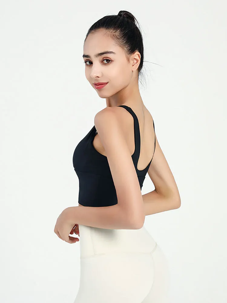 Dance Bra Anti-Sagging Gathering Fitness Underwear Thin Yoga Vest