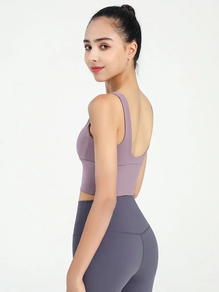 Dance Bra Anti-Sagging Gathering Fitness Underwear Thin Yoga Vest