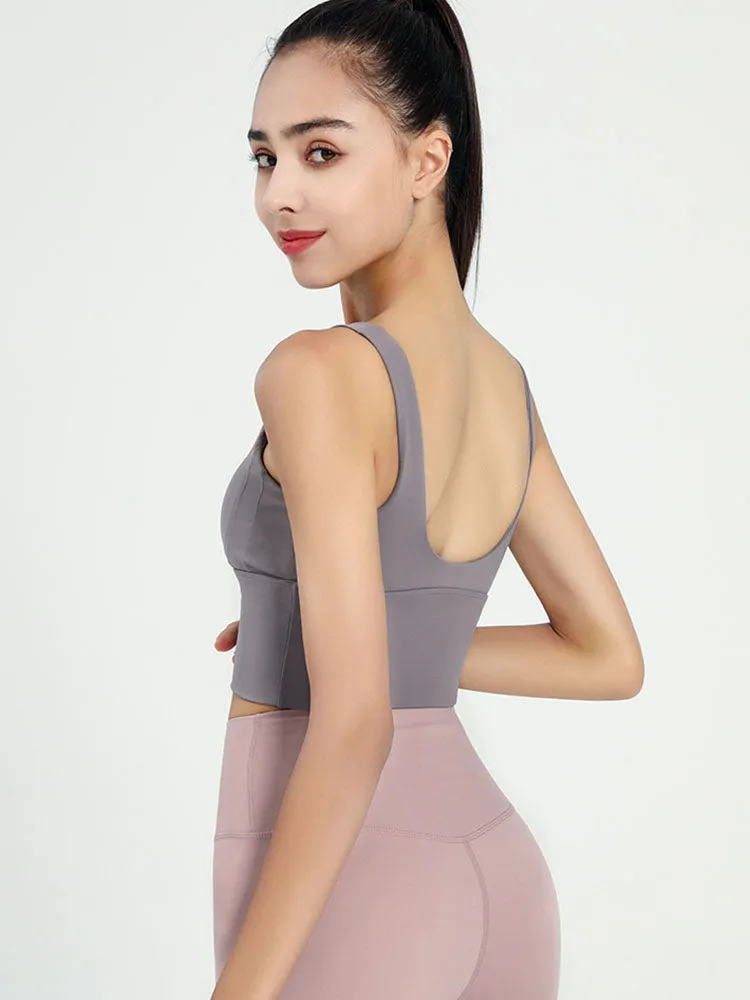 Dance Bra Anti-Sagging Gathering Fitness Underwear Thin Yoga Vest