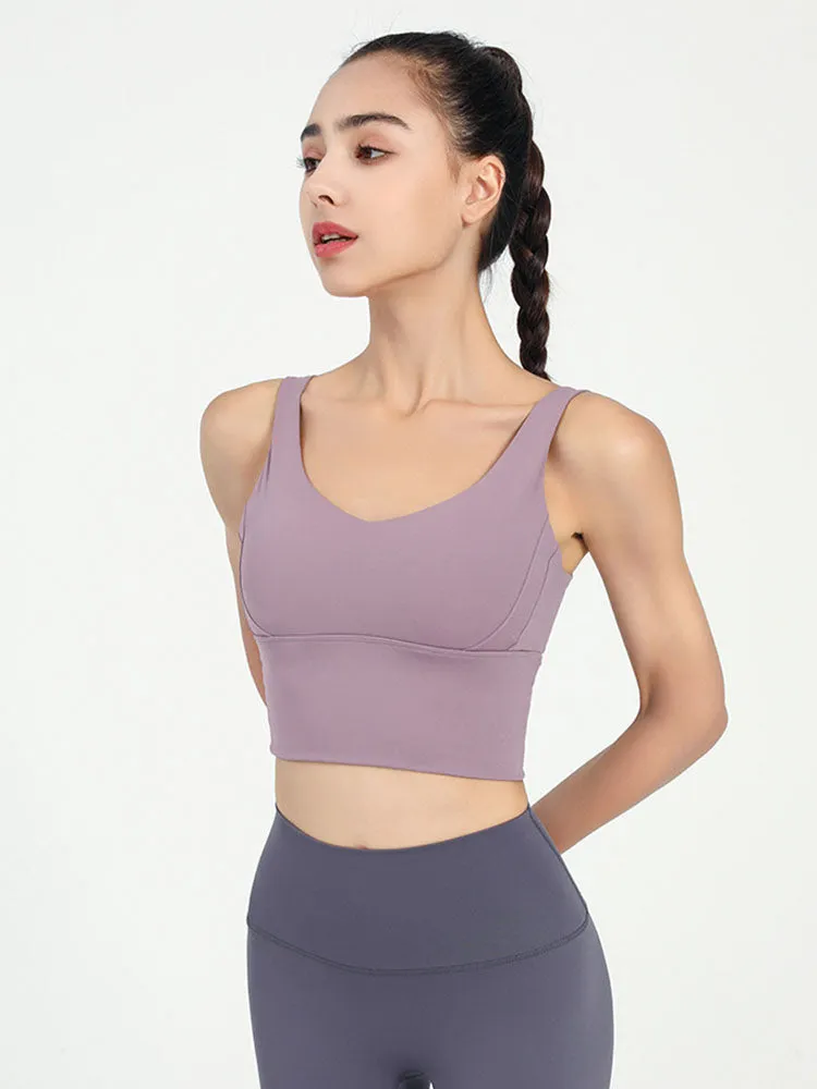 Dance Bra Anti-Sagging Gathering Fitness Underwear Thin Yoga Vest