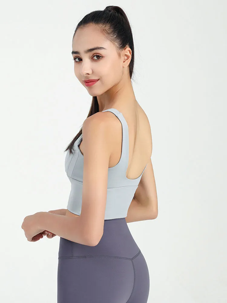 Dance Bra Anti-Sagging Gathering Fitness Underwear Thin Yoga Vest
