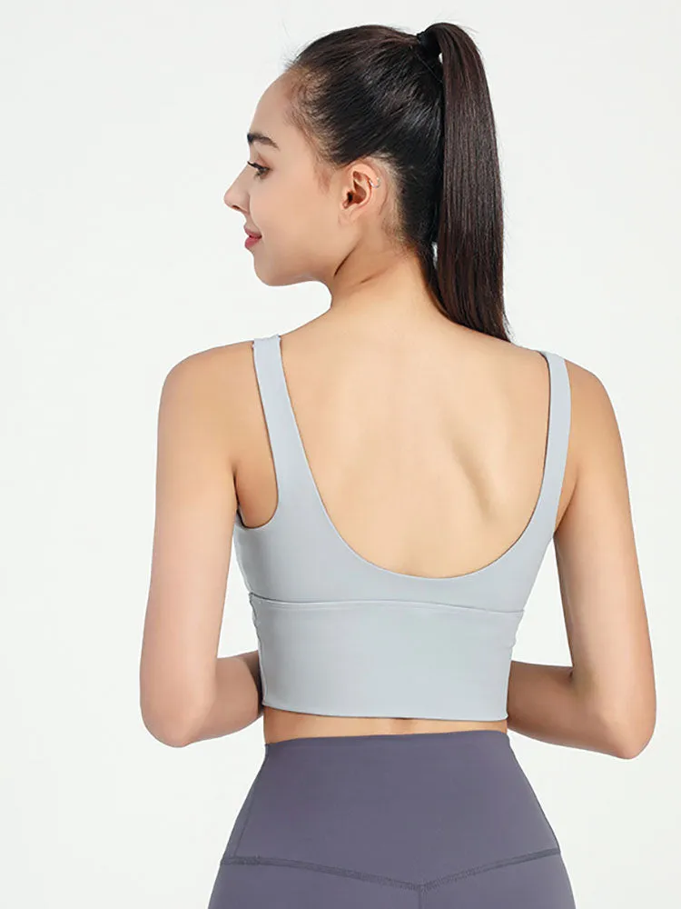 Dance Bra Anti-Sagging Gathering Fitness Underwear Thin Yoga Vest