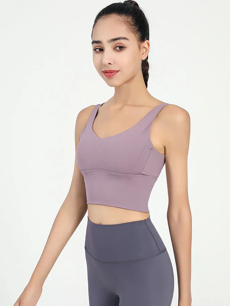 Dance Bra Anti-Sagging Gathering Fitness Underwear Thin Yoga Vest