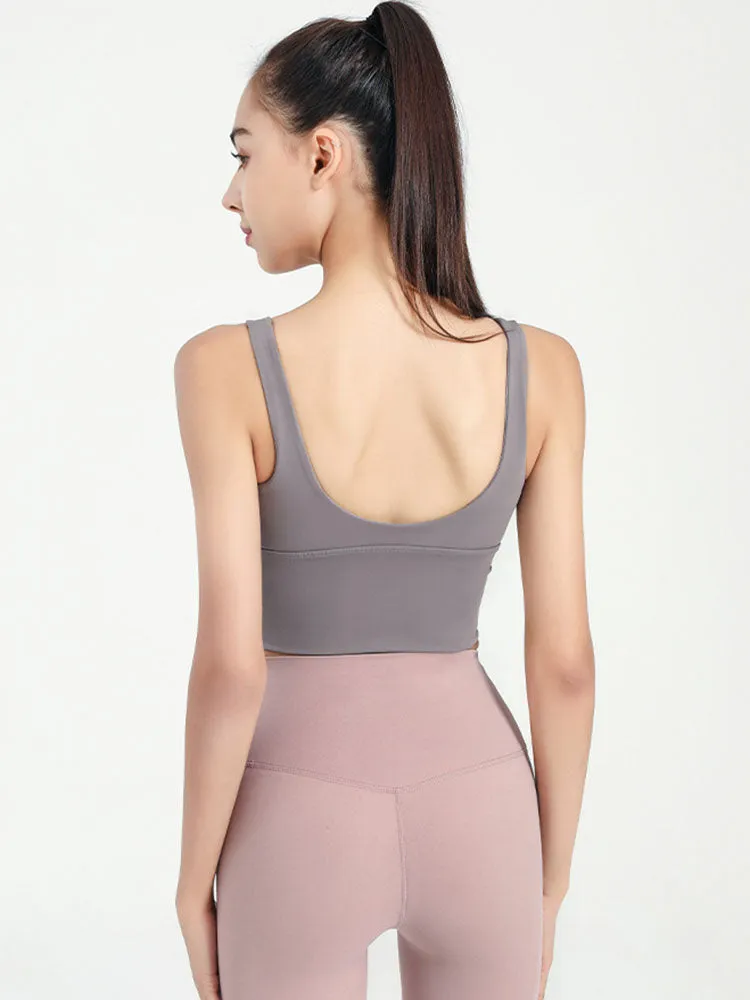 Dance Bra Anti-Sagging Gathering Fitness Underwear Thin Yoga Vest