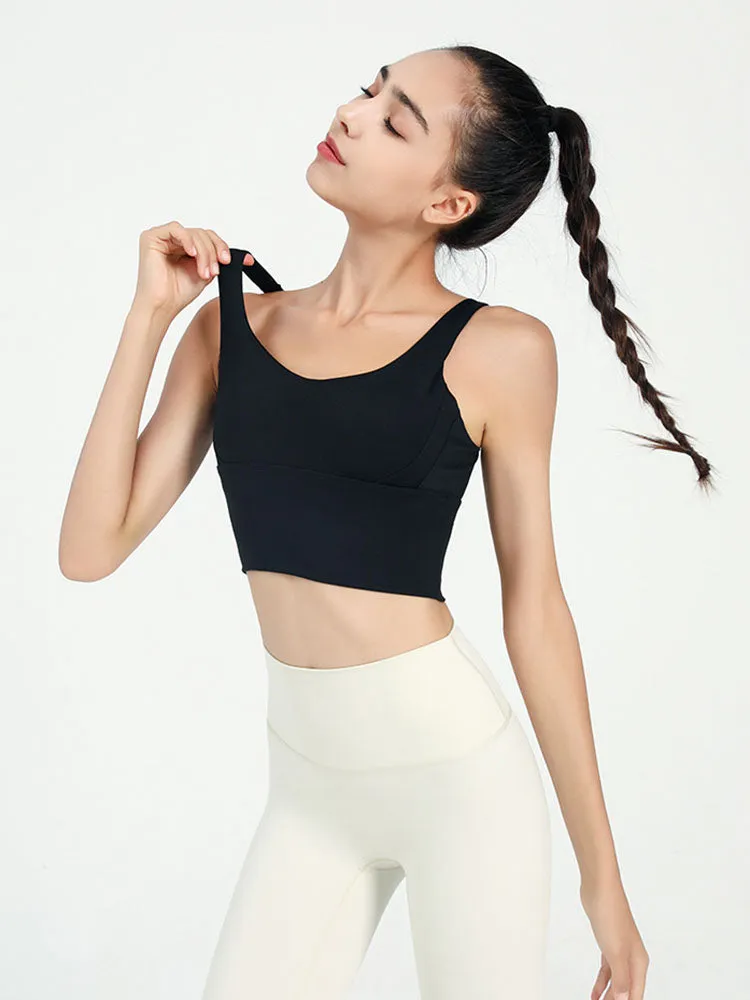 Dance Bra Anti-Sagging Gathering Fitness Underwear Thin Yoga Vest