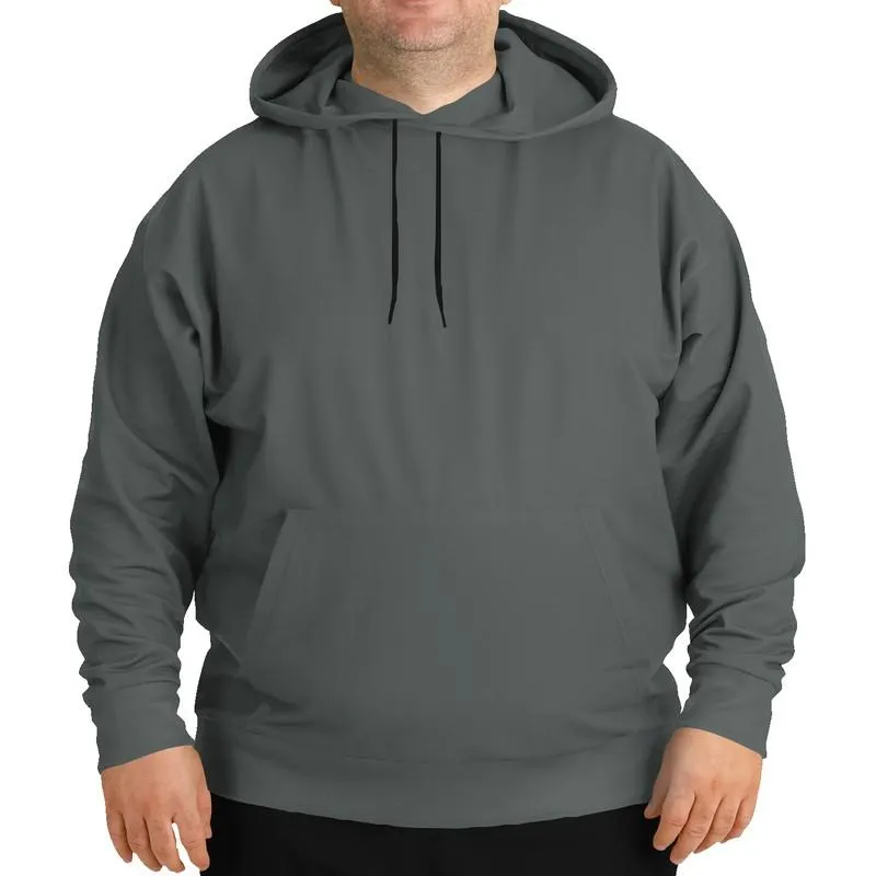 Dark Green Gray Hoodie | Unisex | with PLUS sizes | Dark Pale Green Gray | C10M0Y10K80