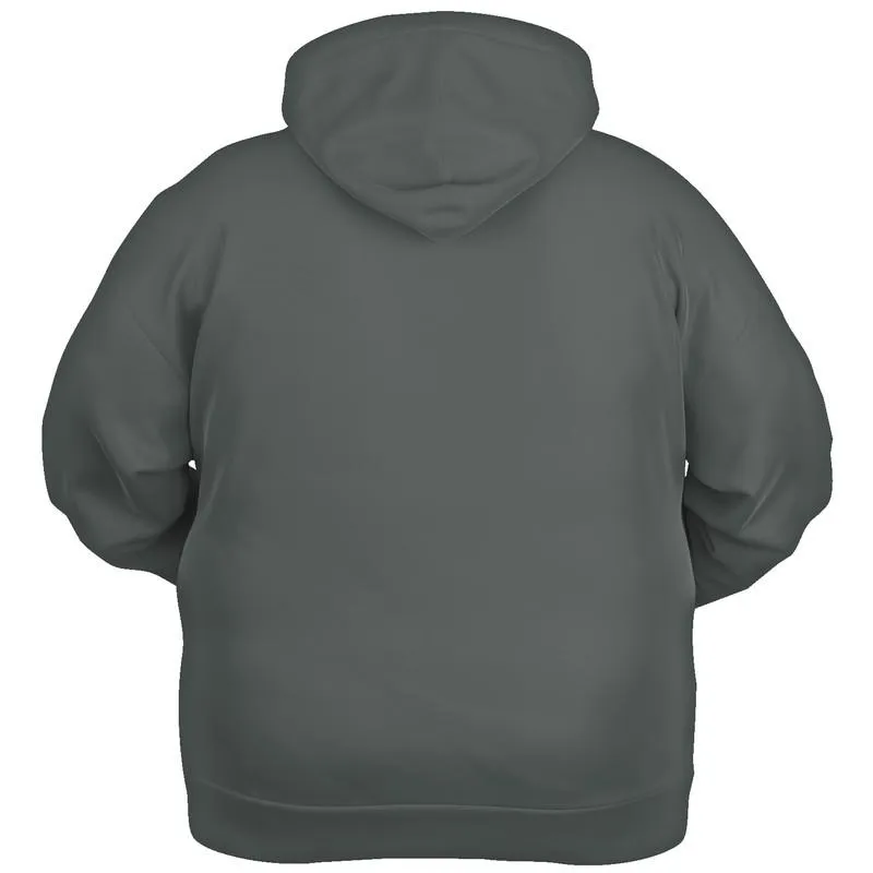 Dark Green Gray Hoodie | Unisex | with PLUS sizes | Dark Pale Green Gray | C10M0Y10K80