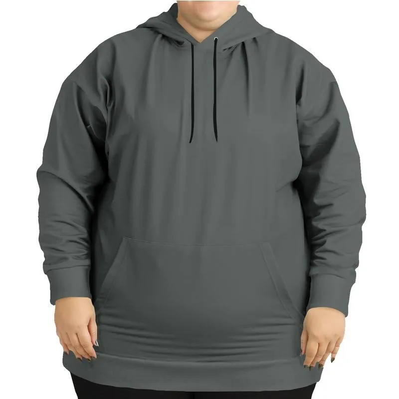 Dark Green Gray Hoodie | Unisex | with PLUS sizes | Dark Pale Green Gray | C10M0Y10K80