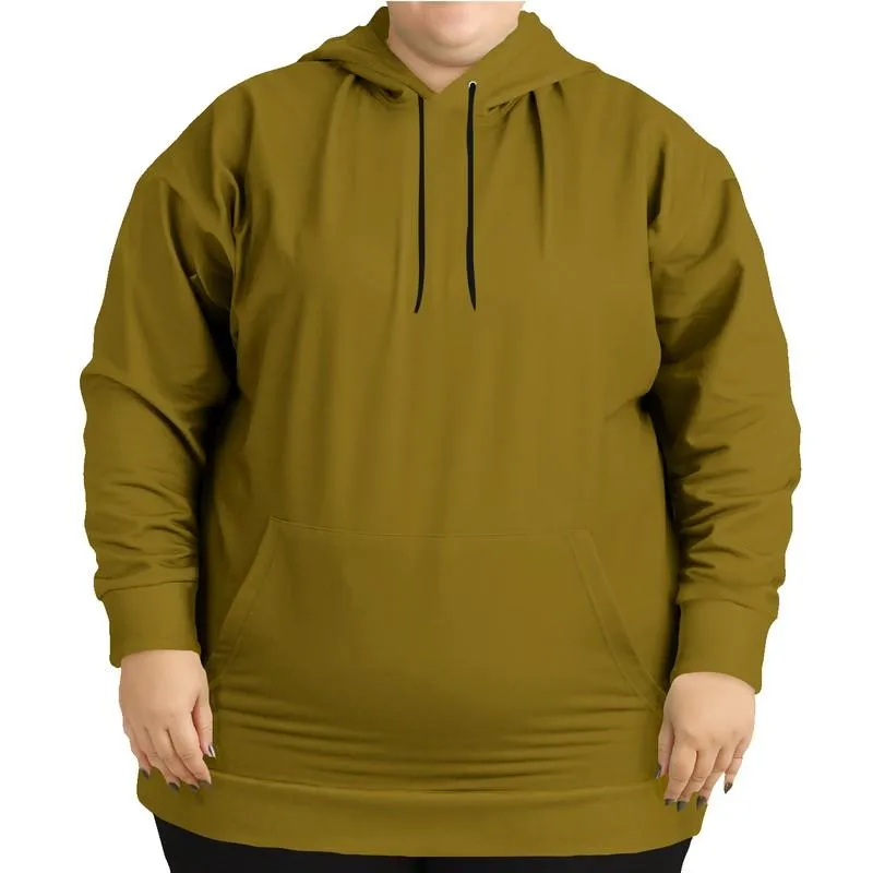 Dark Yellow Hoodie | Unisex | with PLUS sizes | Medium Dark Pure Orange Yellow | C0M25Y100K60