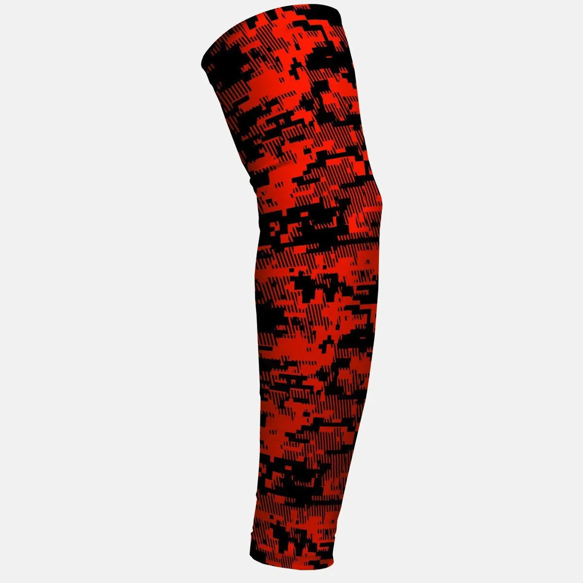Digital ultra camo Orange-Red Black arm sleeve