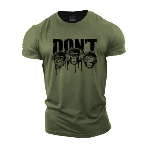 Don't Hear See Speak Graphic Men's T-shirts