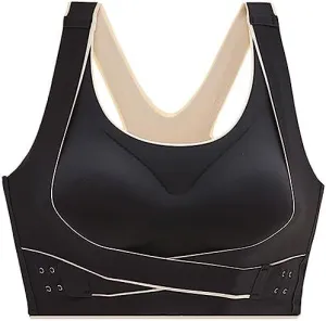 Dress Cici Seamless Front Hook Sports Bra, High Impact Push Up Workout Bra for Women B8801