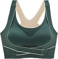 Dress Cici Seamless Front Hook Sports Bra, High Impact Push Up Workout Bra for Women B8801