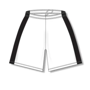 Dry-Flex White and Black Basketball Shorts