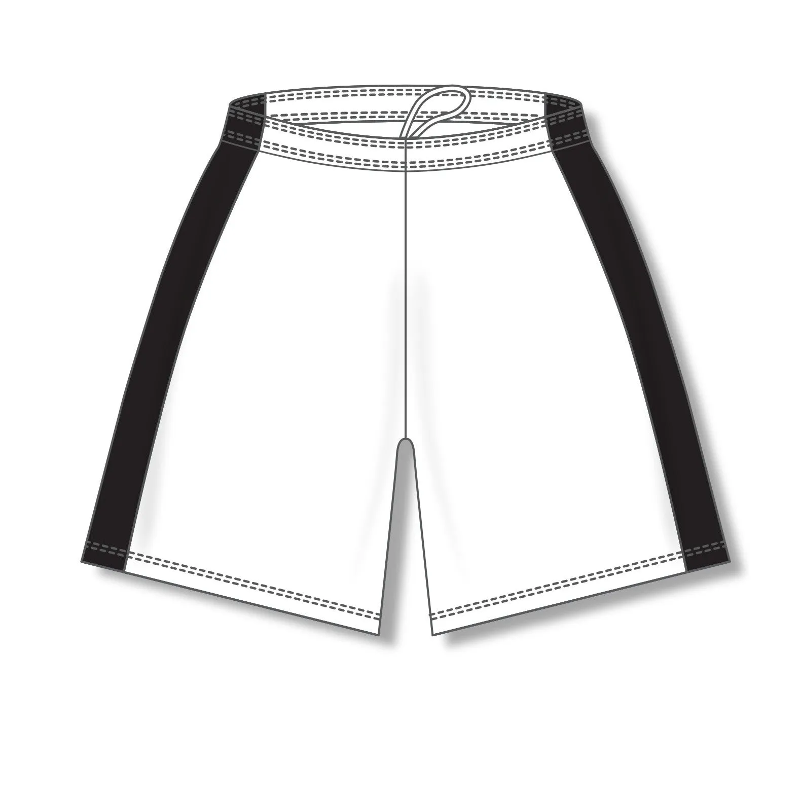Dry-Flex White and Black Basketball Shorts