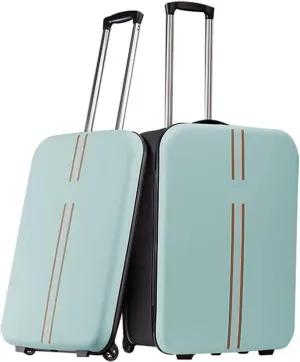Durable Suitcase for Women Collapsible Carry On Luggage Robust Durable Portable Suitcases With Wheels Travel Suitcase Retro Suit Case (Color : A, Size : 20in)