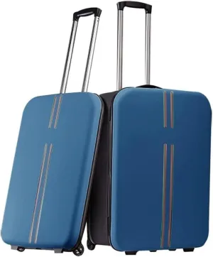 Durable Suitcase for Women Collapsible Carry On Luggage Robust Durable Portable Suitcases With Wheels Travel Suitcase Retro Suit Case (Color : B, Size : 20in)