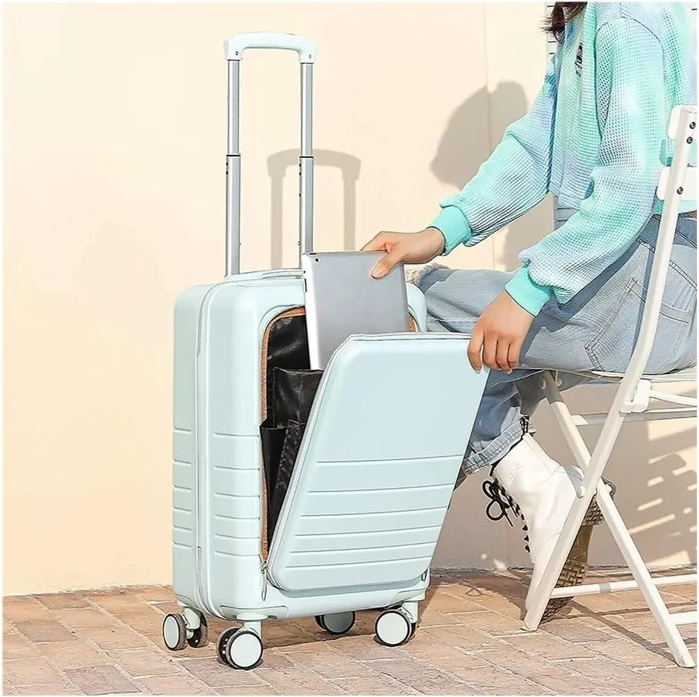 Durable Suitcase for Women Luggage Suitcase Piece Set Carry On ABS PC Spinner Trolley,Durable Travel Luggage Retro Suit Case (Color : Pink, Size : 24 14in)
