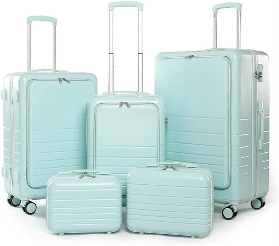 Durable Suitcase for Women Luggage Suitcase Piece Set Carry On ABS PC Spinner Trolley,Durable Travel Luggage Retro Suit Case (Color : Pink, Size : 24 14in)