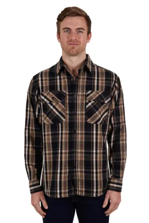 Dux -Bak by Thomas Cook Herb Thermal L.S Shirt - Black/Tan