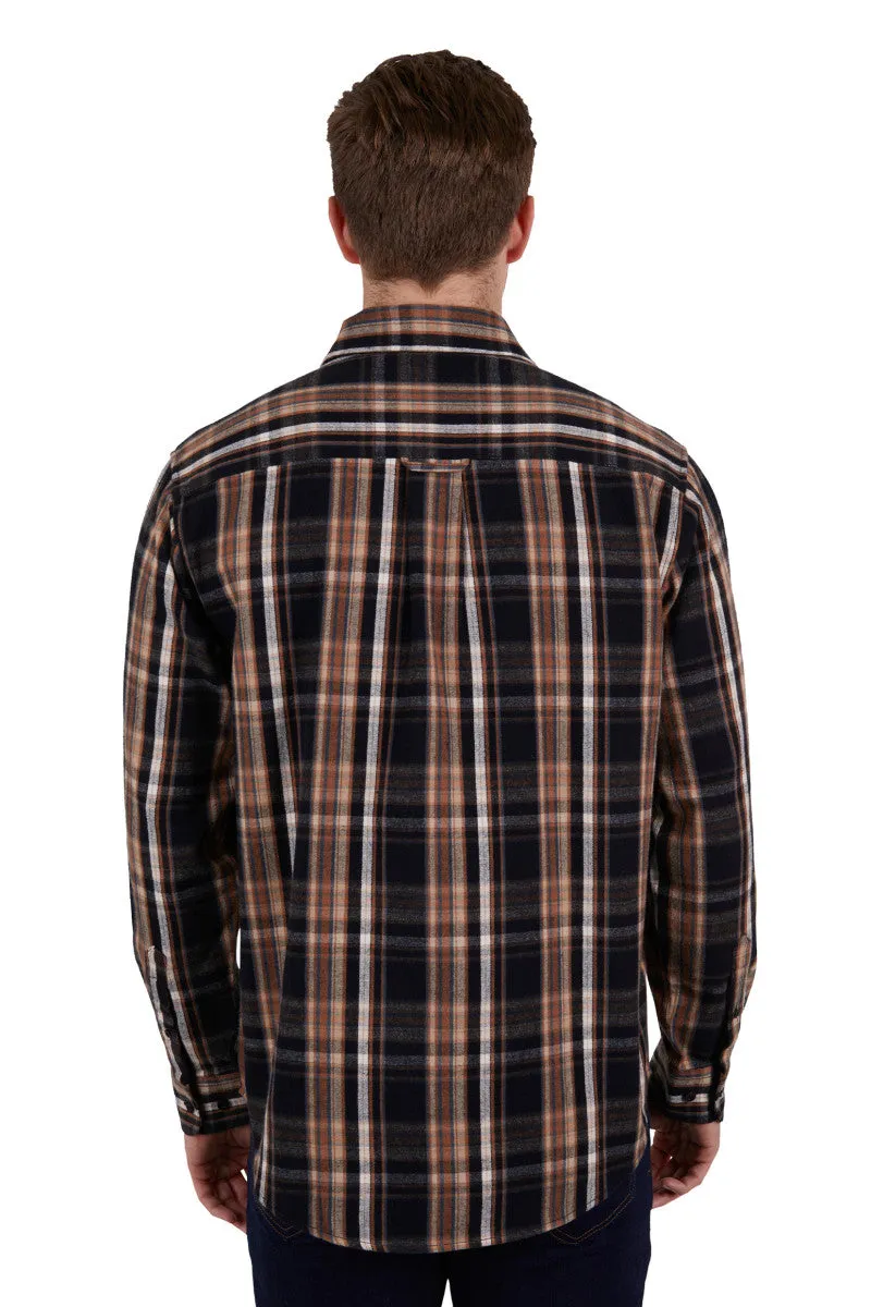 Dux -Bak by Thomas Cook Herb Thermal L.S Shirt - Black/Tan