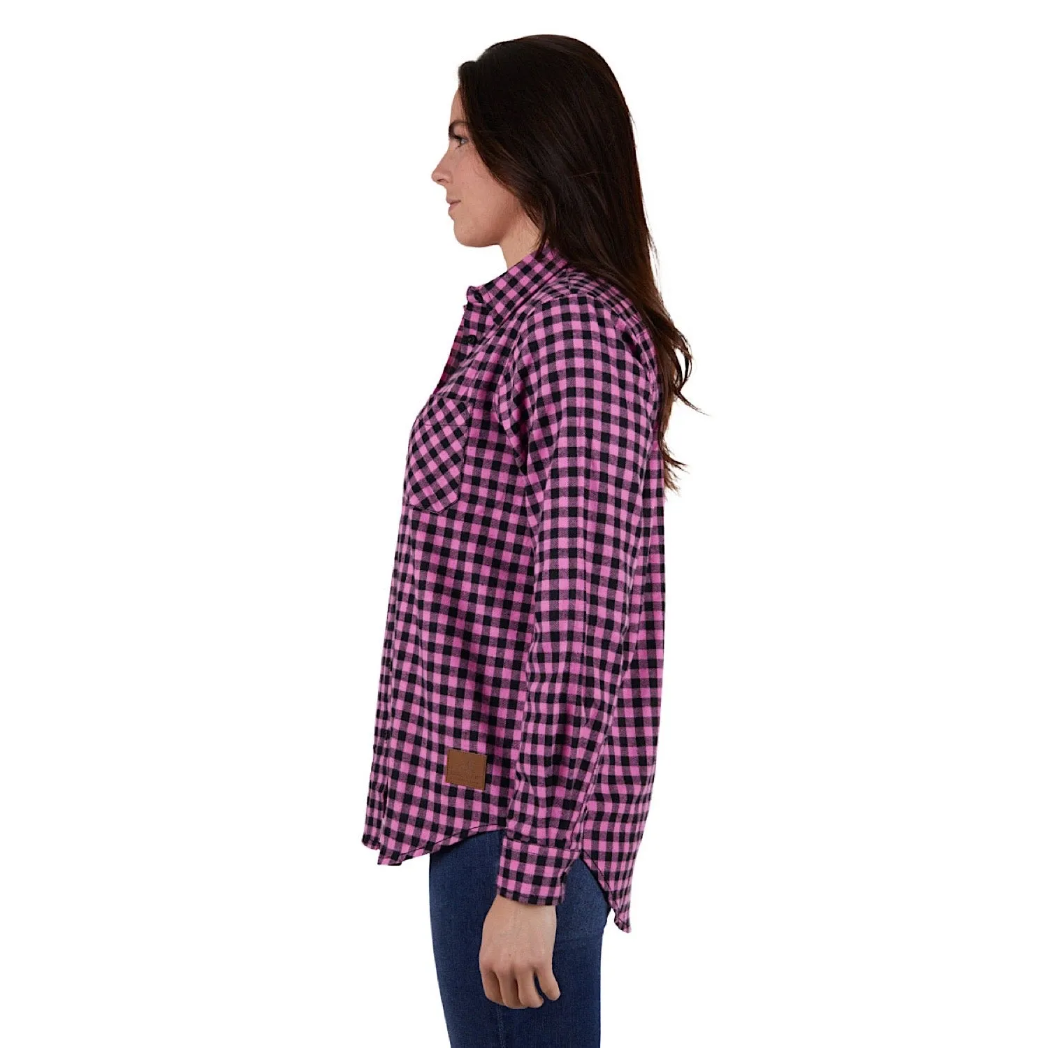 Dux-Bak Womens Adrianna Thermal L/S Shirt Pink