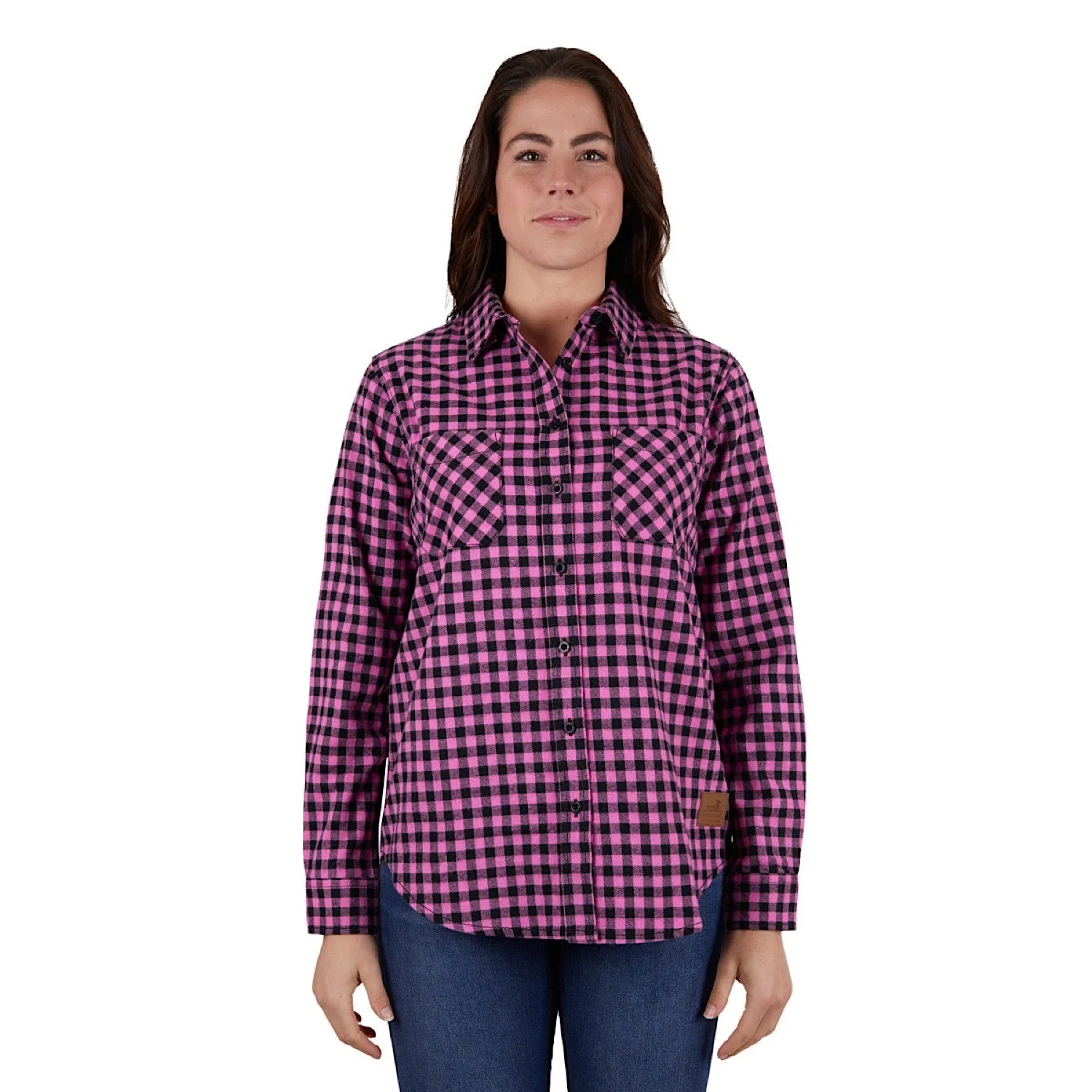 Dux-Bak Womens Adrianna Thermal L/S Shirt Pink