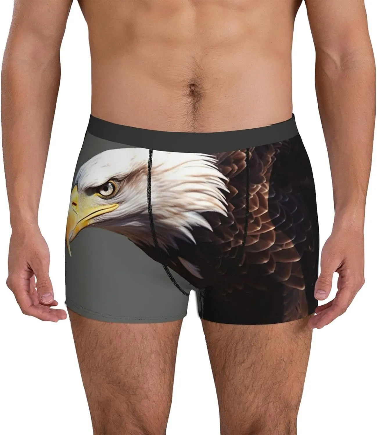 Eagle Men's Boxer Briefs Breathable Stretch Underwear Moisture-Wicking Trunks for Men