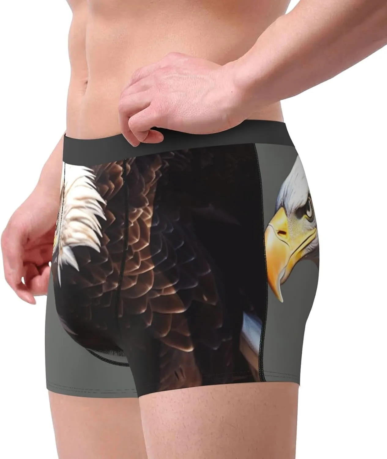 Eagle Men's Boxer Briefs Breathable Stretch Underwear Moisture-Wicking Trunks for Men