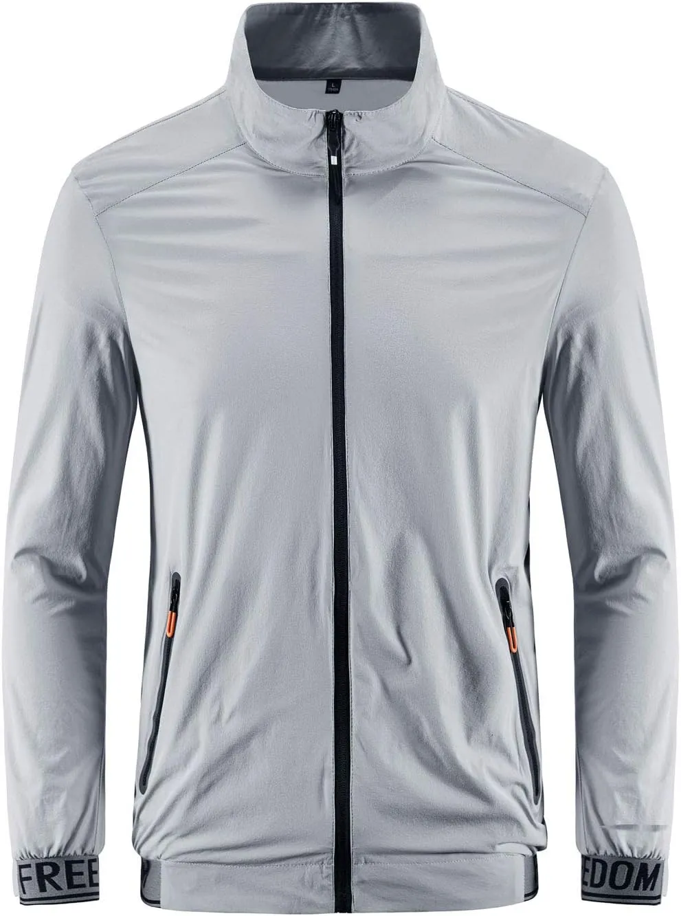 ebossy Men's Lightweight Packable Windproof Running Cycling Bike Jacket Breathable Skin Coat