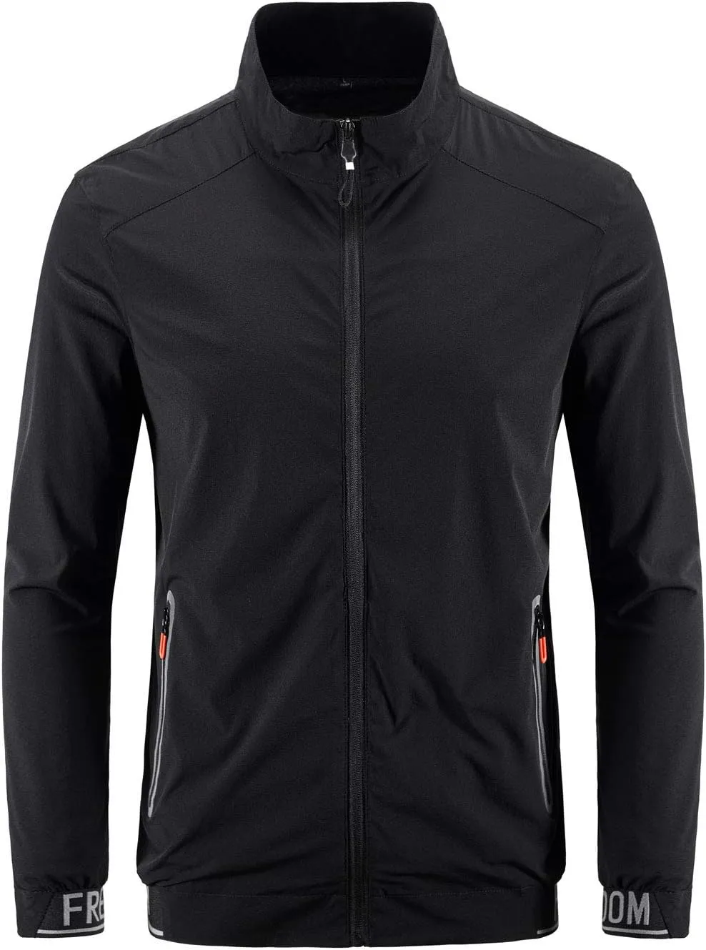 ebossy Men's Lightweight Packable Windproof Running Cycling Bike Jacket Breathable Skin Coat