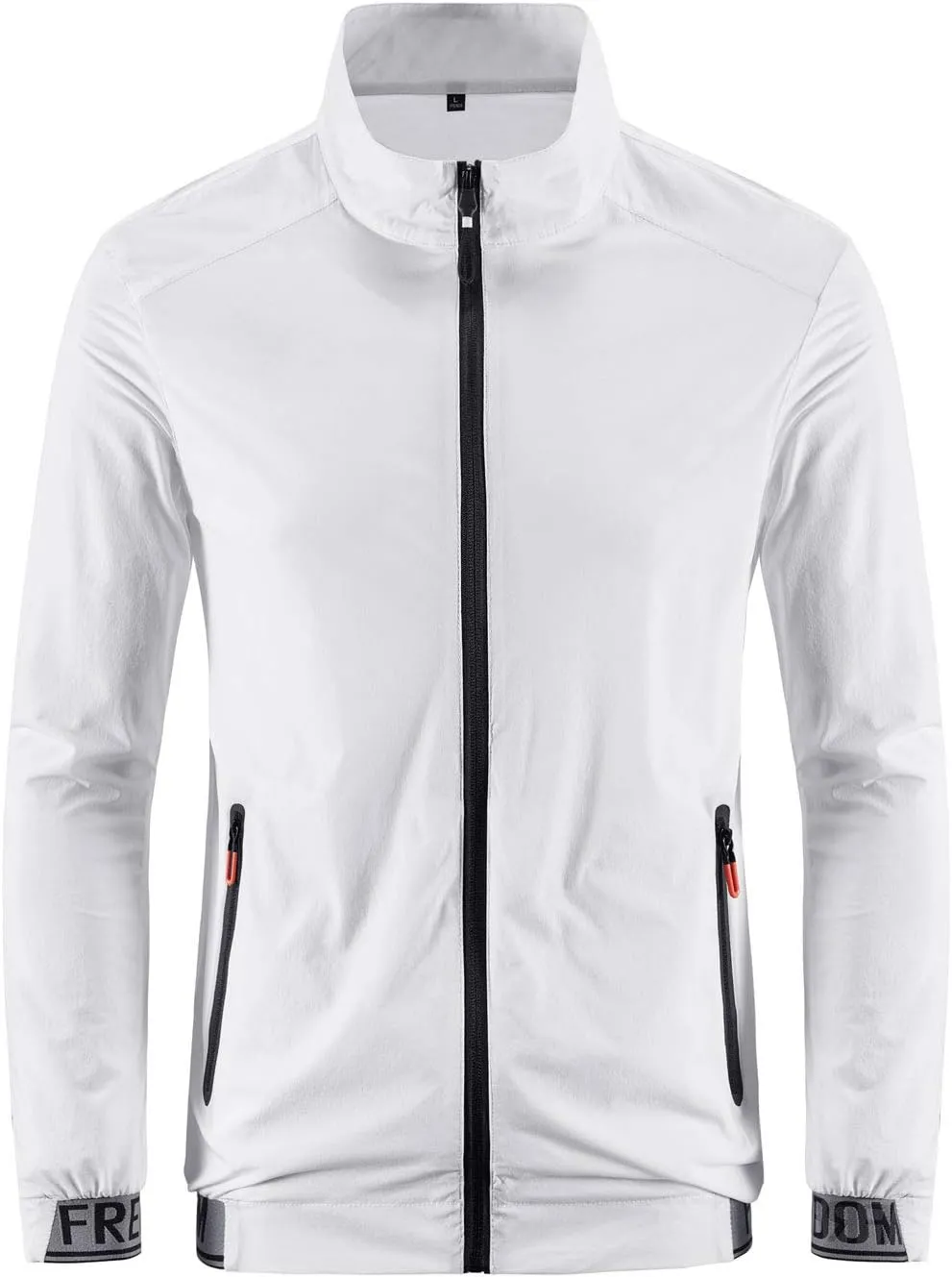 ebossy Men's Lightweight Packable Windproof Running Cycling Bike Jacket Breathable Skin Coat