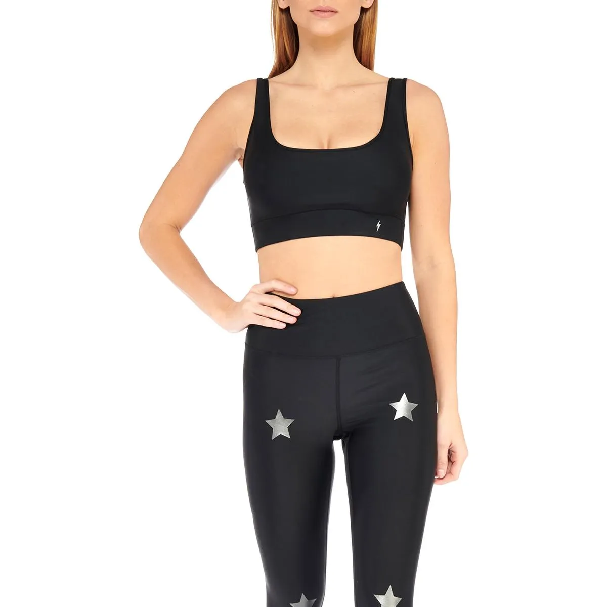 Electric Yoga Star Light Star Bright Women's Foil Print Activewear Sports Bra