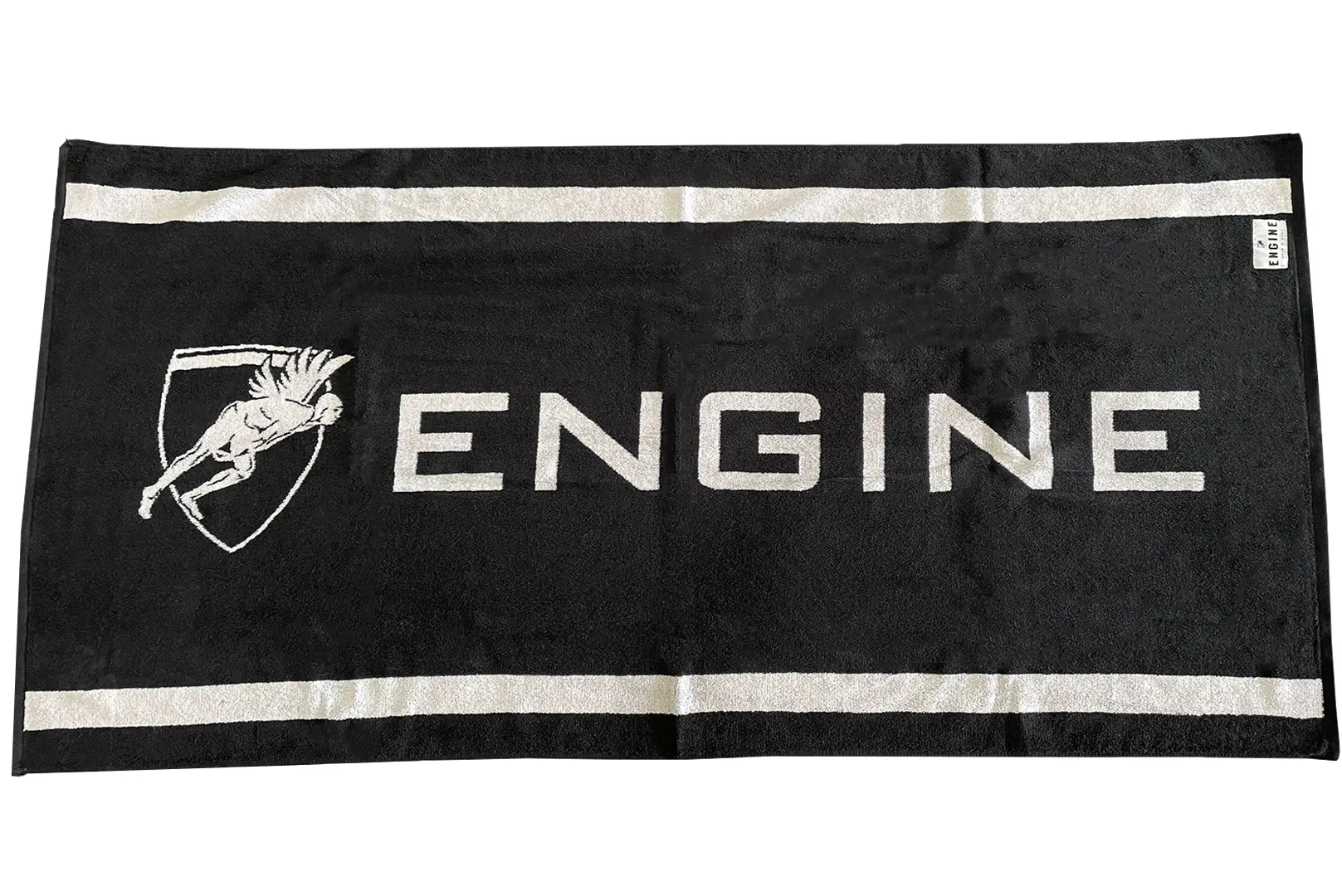 Engine Jacquard Beach Towel - Black
