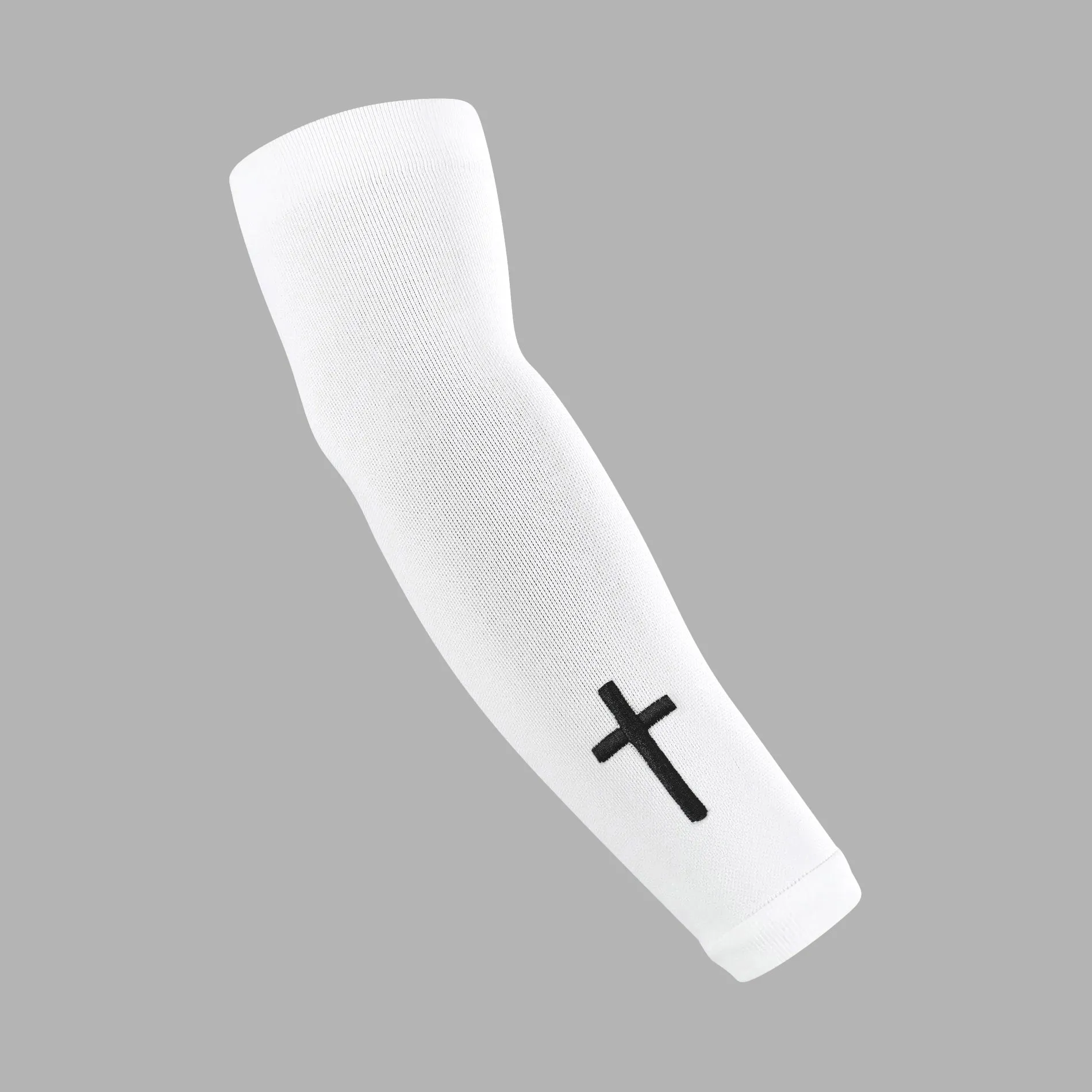 Faith Cross White One Size Fits All Arm Sleeve