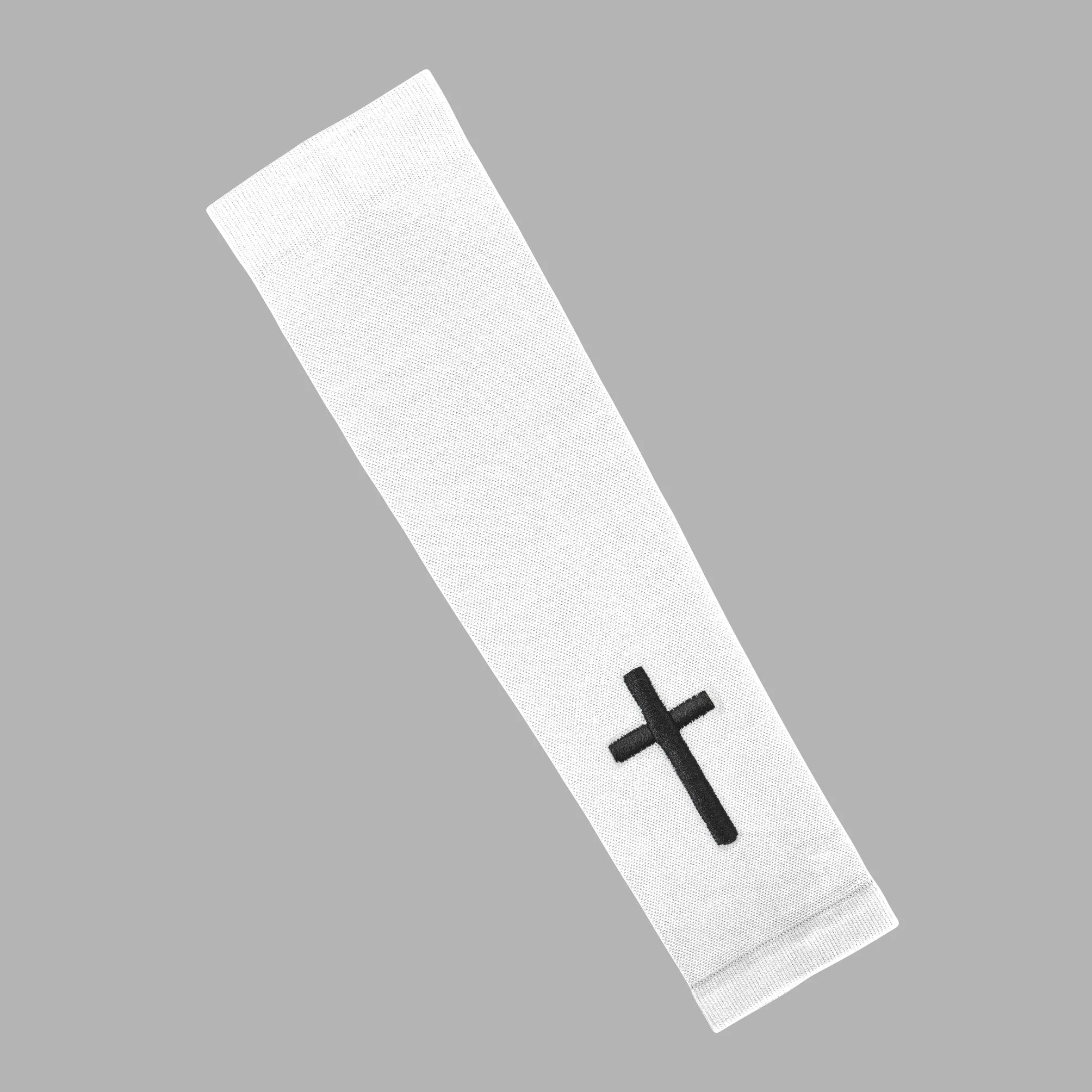 Faith Cross White One Size Fits All Arm Sleeve
