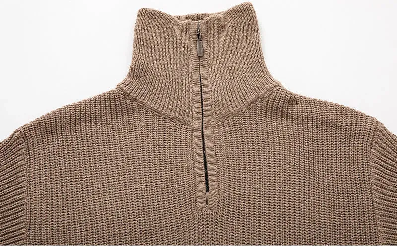Fall Winter Men Thermal Slim Fit Base Sweater Shirts Leisure