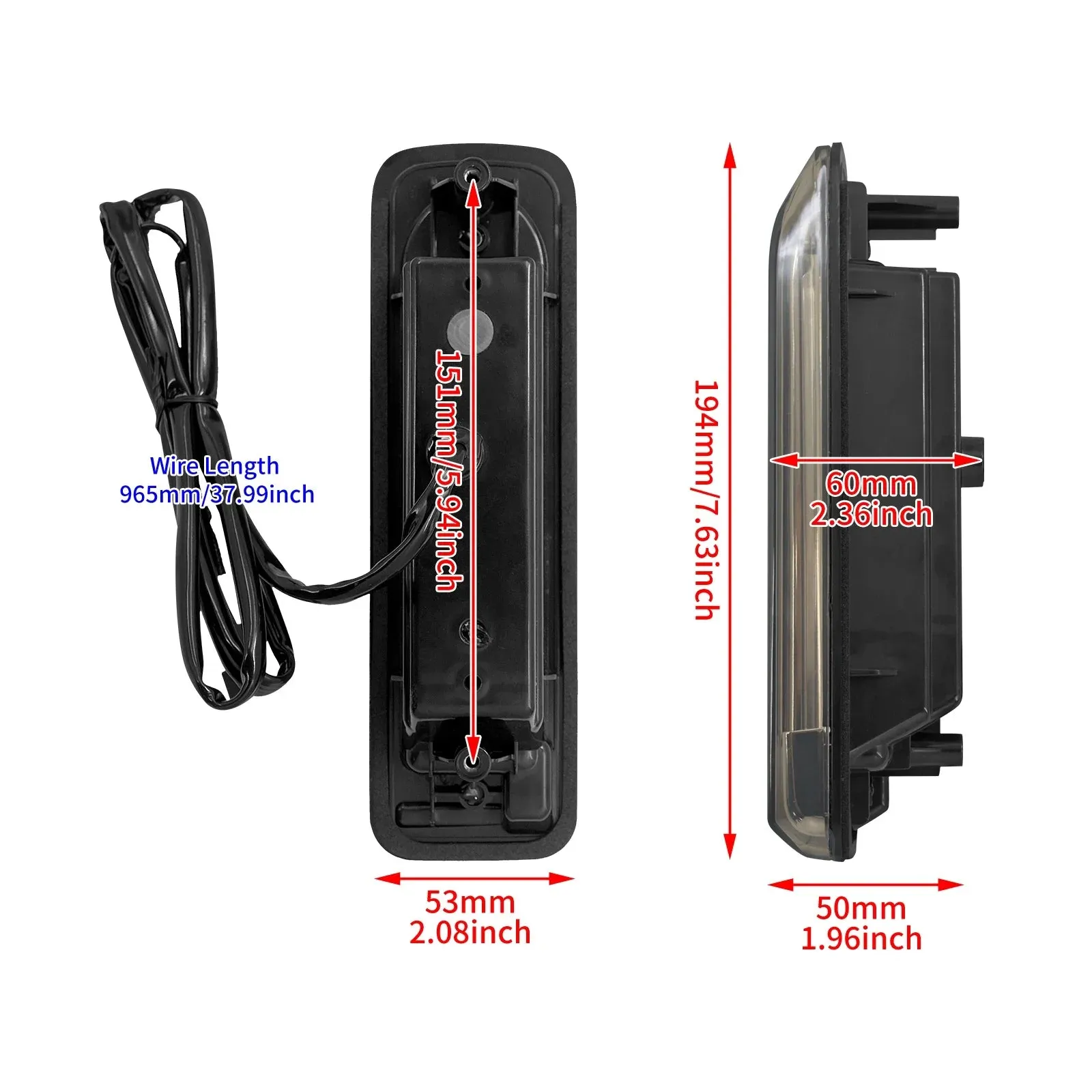 Fender LED Lights Turn Signal Saddlebag Filler Insert Brake Lamps For Harley Touring FLHTCU FLHTCUL FLTRU Ultra 14-Up