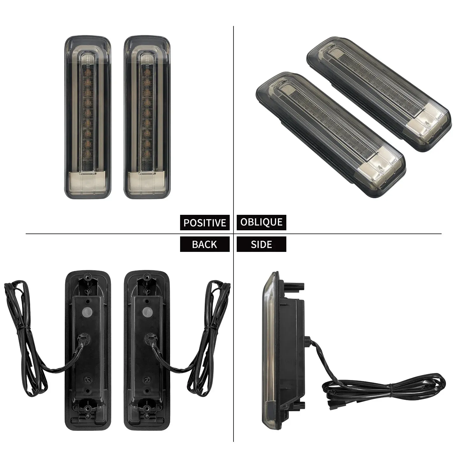 Fender LED Lights Turn Signal Saddlebag Filler Insert Brake Lamps For Harley Touring FLHTCU FLHTCUL FLTRU Ultra 14-Up