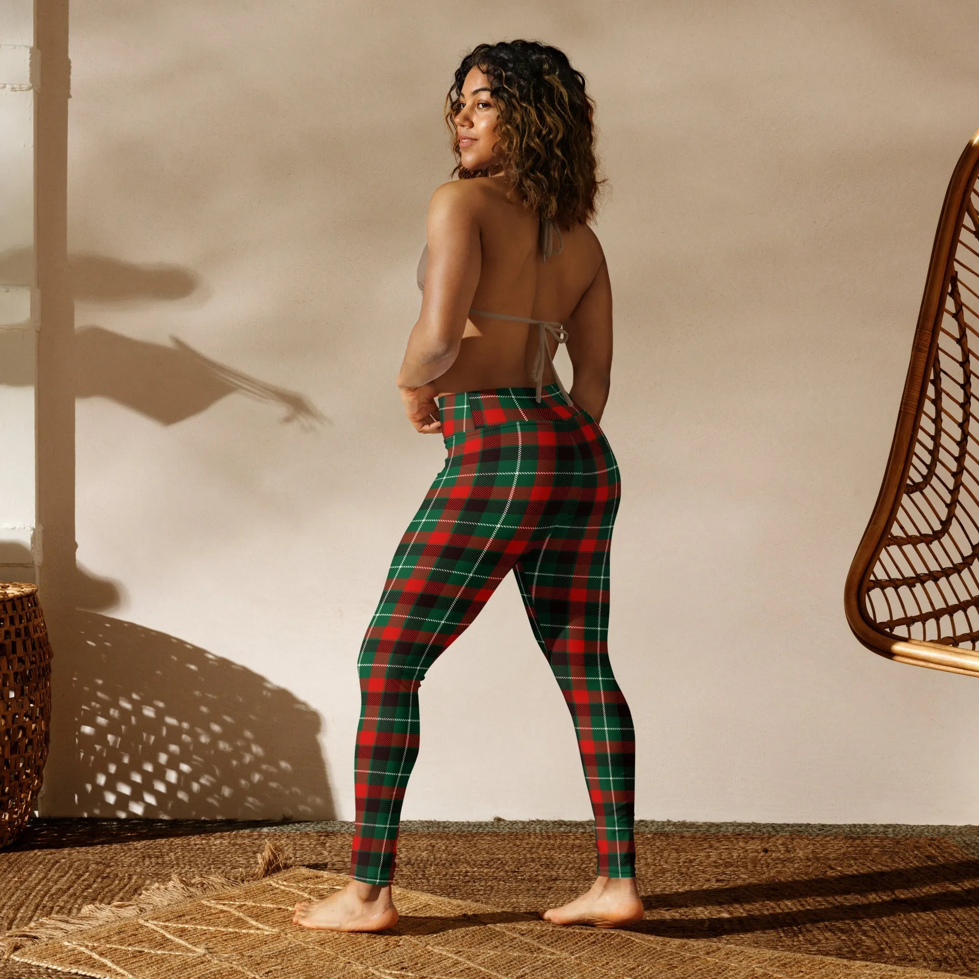 Festive Tartan Yoga Leggings