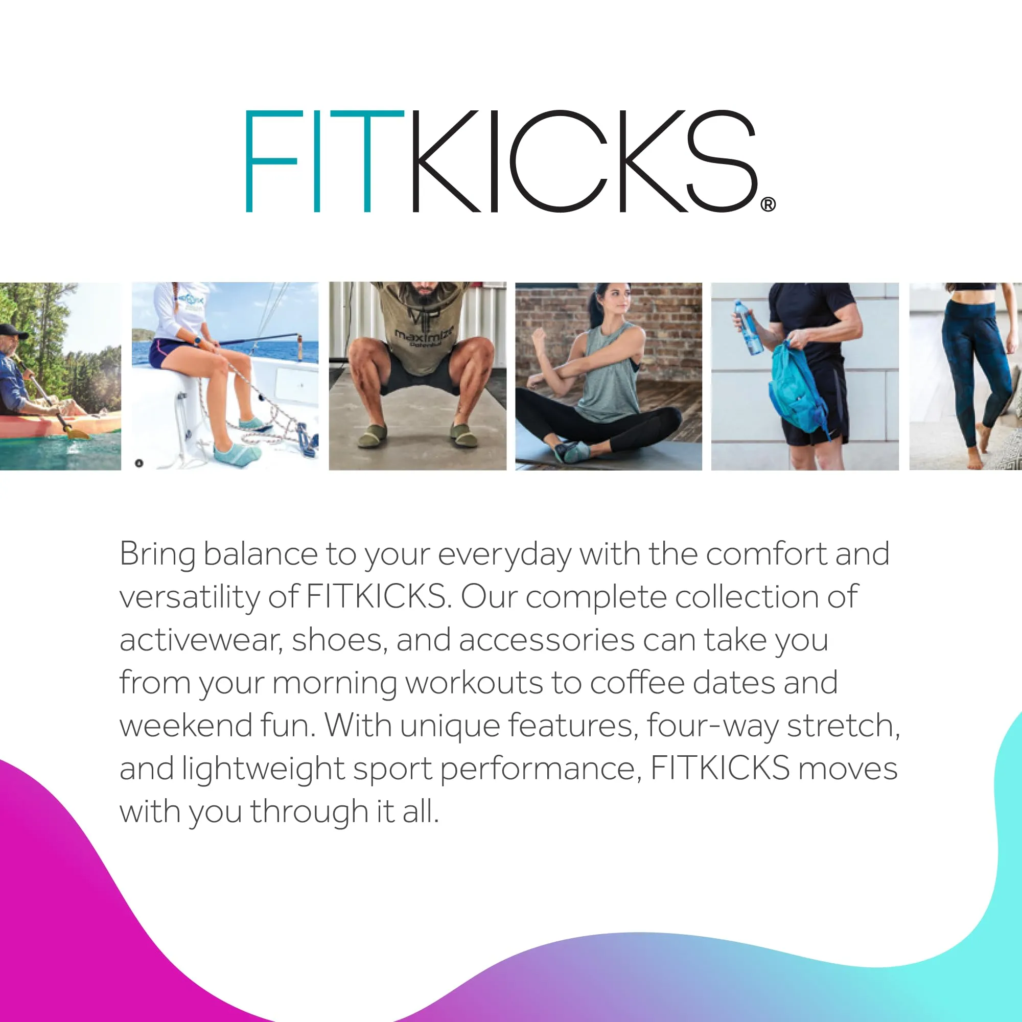 FITKICKS Optimist Active Women's Tank Top, Loose-Fitting Workout Top, Grateful