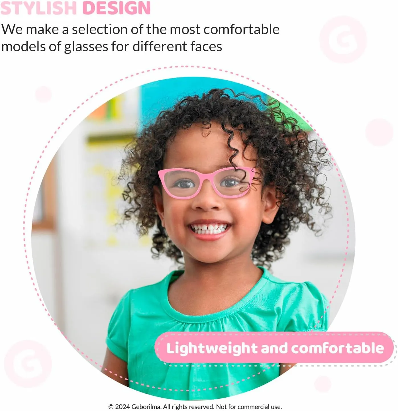 Flexible Glasses Frames for Kids - XS Eyeglasses Unbreakable 1-3 Years - Toddler Frame