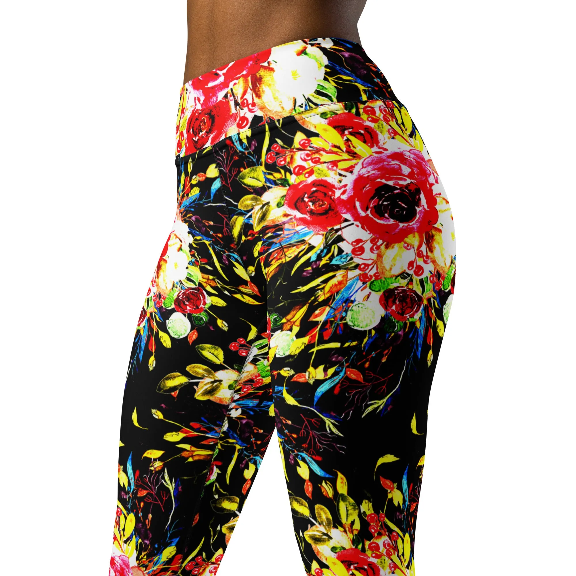 Floral Yoga Leggings, lioness-love