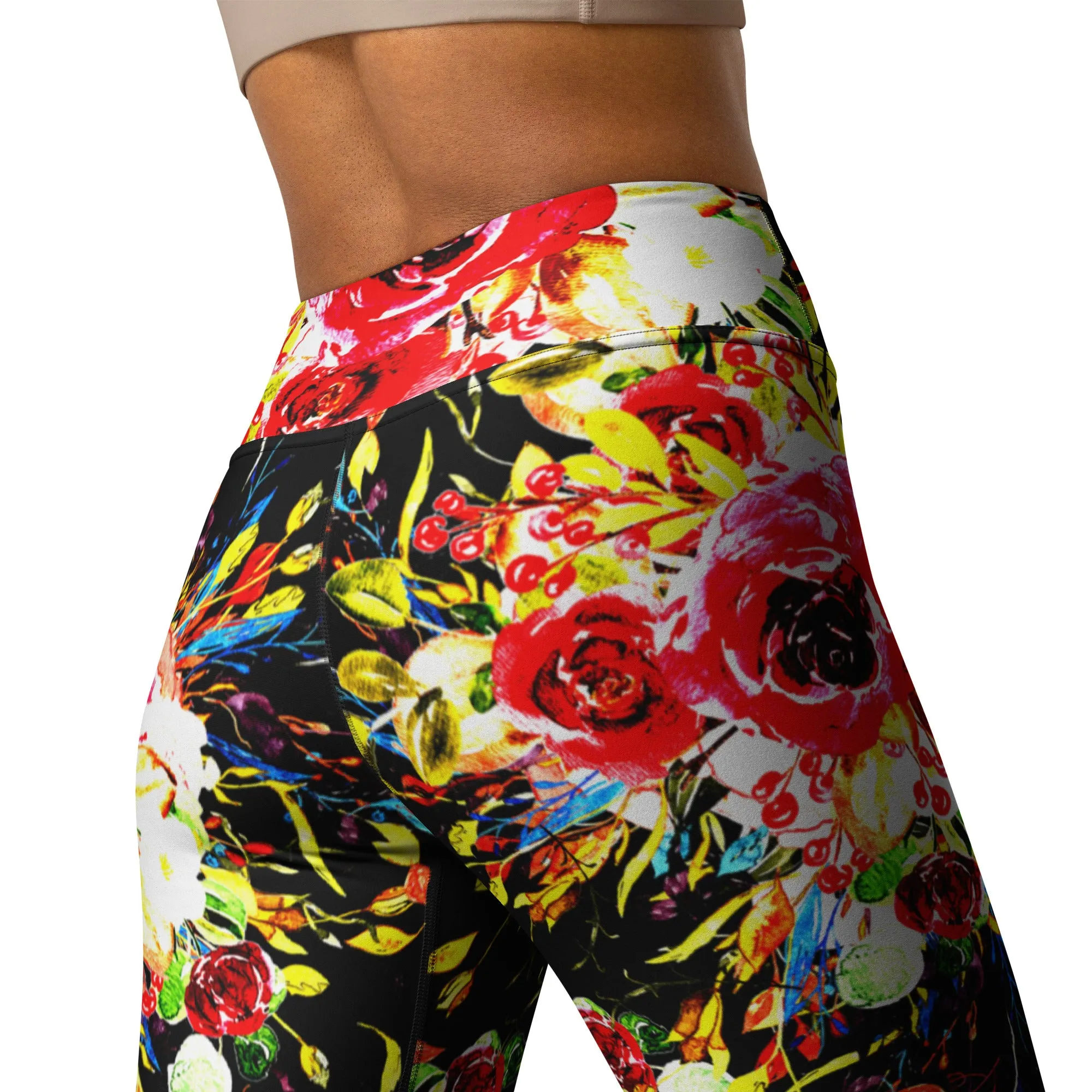 Floral Yoga Leggings, lioness-love