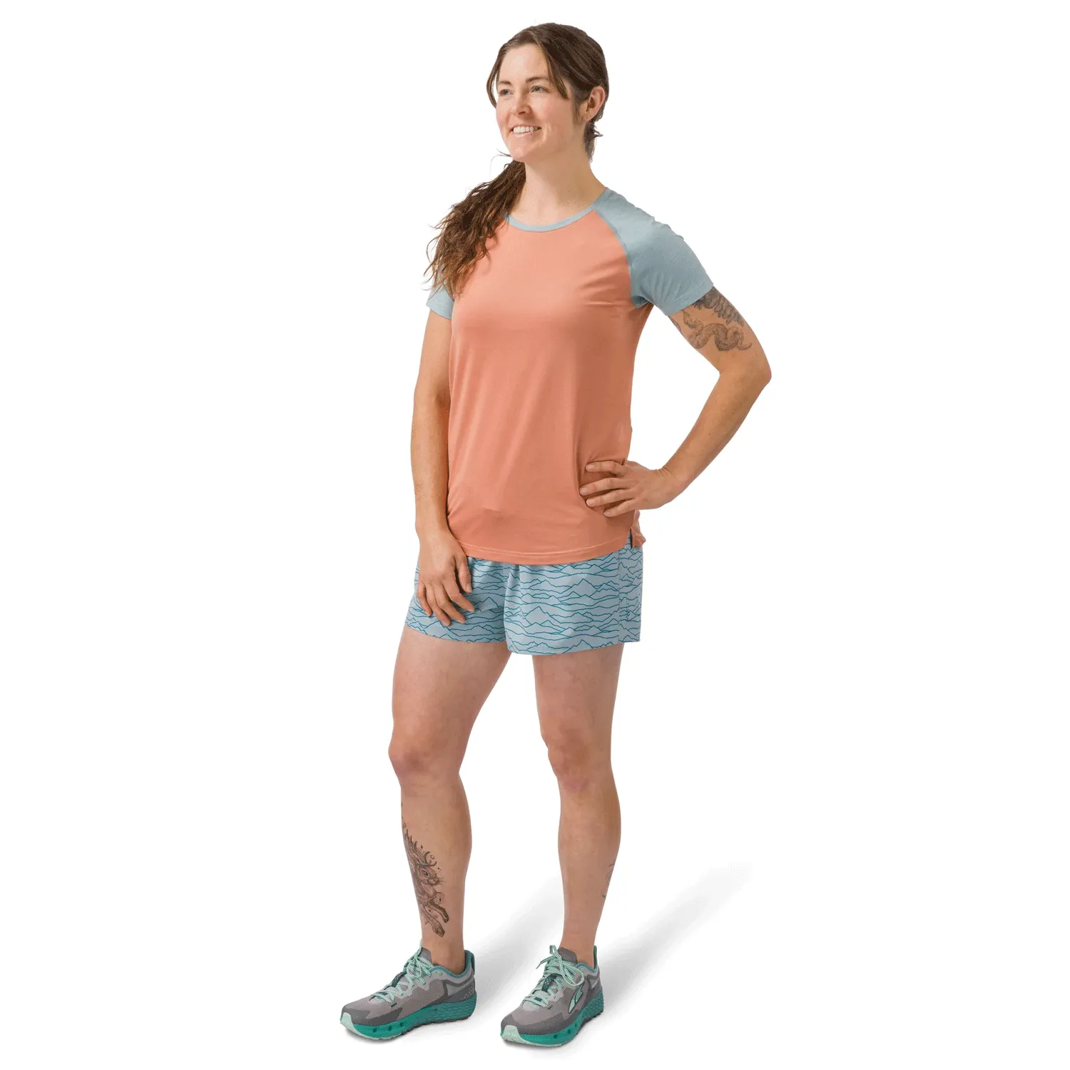Flylow Women's Jessi Shirt 2024 Sunkissed/Blue Steel