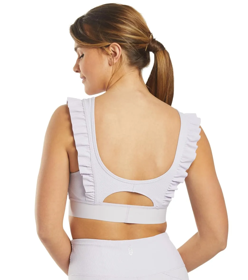 Free People Ruffle Me Up Yoga Sports Bra