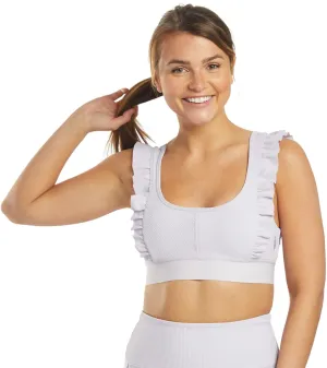 Free People Ruffle Me Up Yoga Sports Bra